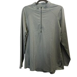 REI co-op Light Gray Women’s Quarter-Zip Performance Pullover Sz XL